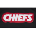 NFL KANSAS CITY CHIEFS DIY PICK STITCH CHANDAIL À CAPUCHON EN MAILLE DOUBLE POUR HOMME (NOIR)