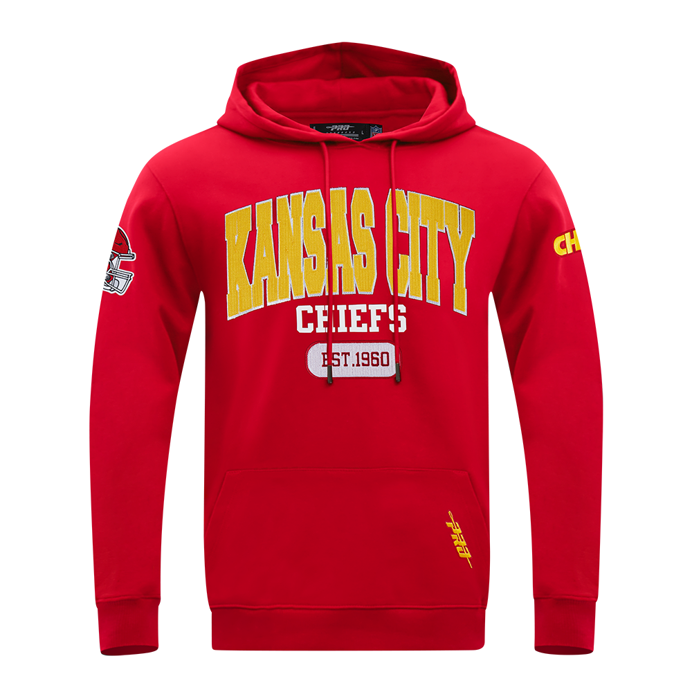 NFL KANSAS CITY CHIEFS CITY ARCH CHANDAIL À CAPUCHON EN MOLLETON POUR HOMME (ROUGE)