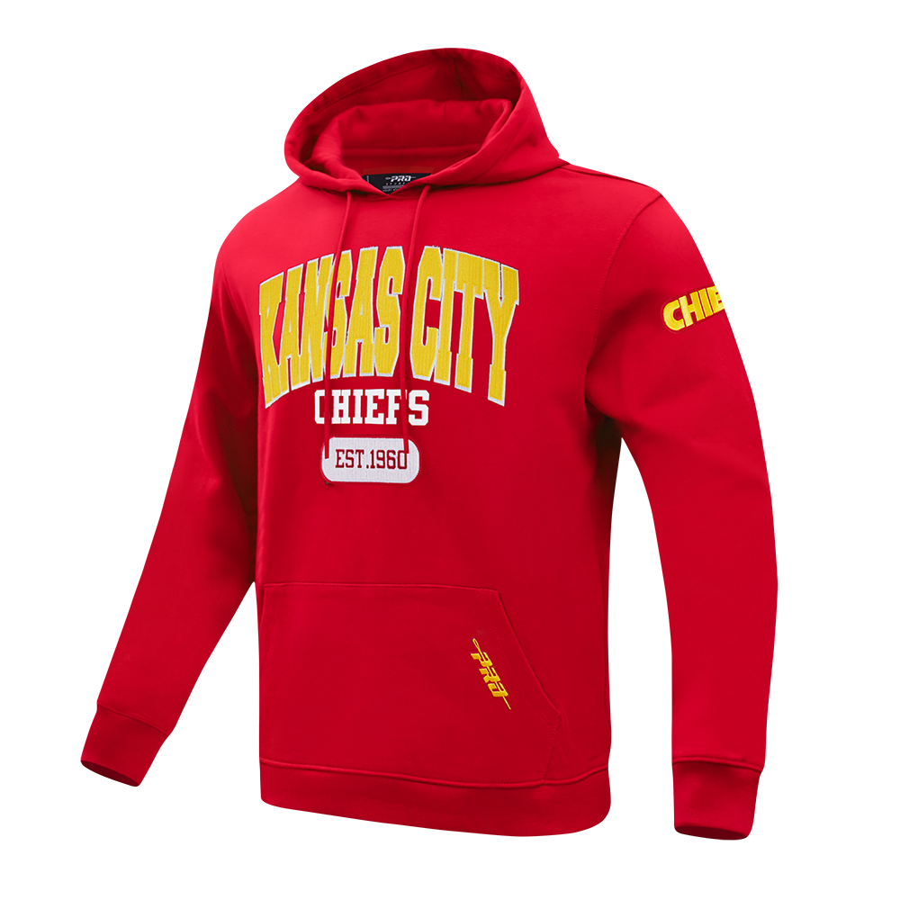 NFL KANSAS CITY CHIEFS CITY ARCH CHANDAIL À CAPUCHON EN MOLLETON POUR HOMME (ROUGE)
