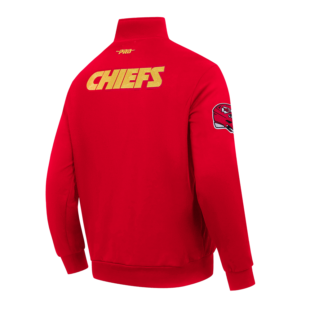 NFL KANSAS CITY CHIEFS CITY ARCH HAUT EN MOLLETON À GLISSIÈRE AU QUART POUR HOMME (ROUGE)