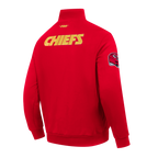 NFL KANSAS CITY CHIEFS CITY ARCH HAUT EN MOLLETON À GLISSIÈRE AU QUART POUR HOMME (ROUGE)