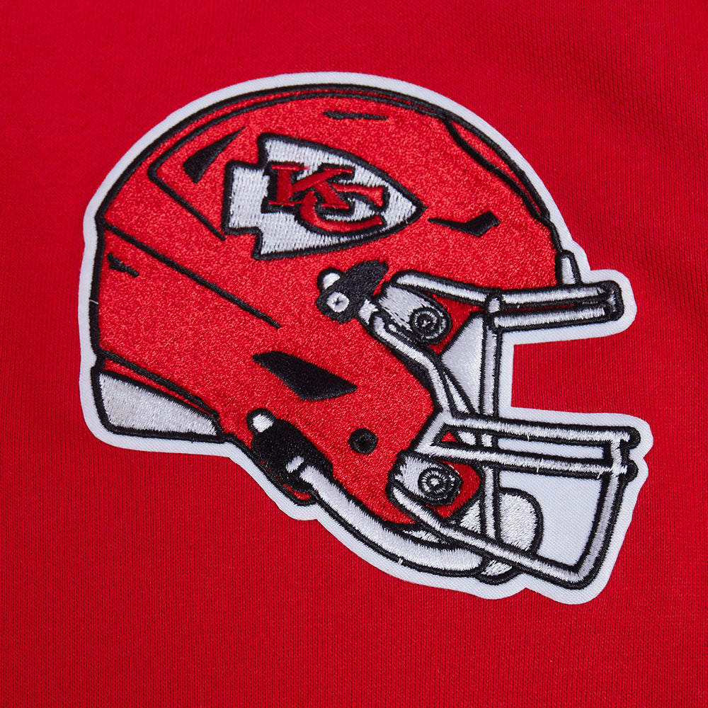 NFL KANSAS CITY CHIEFS CITY ARCH HAUT EN MOLLETON À GLISSIÈRE AU QUART POUR HOMME (ROUGE)