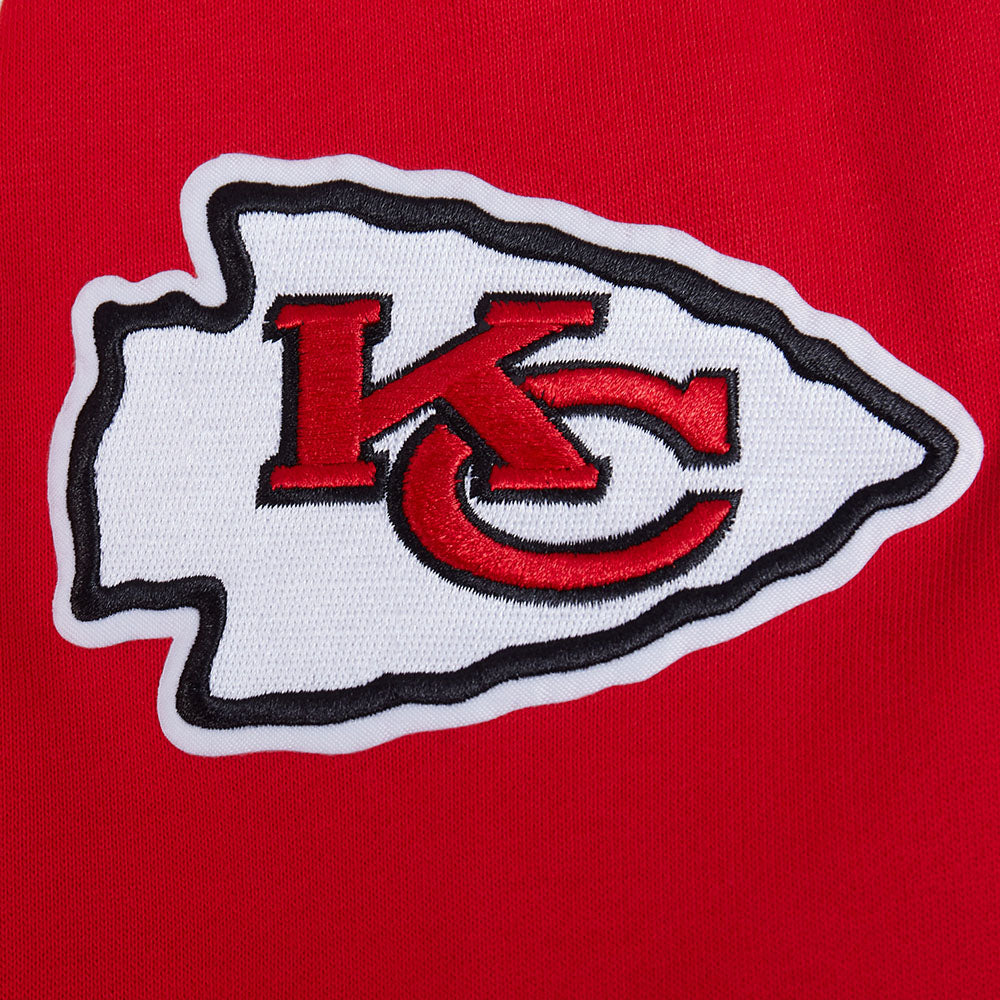 NFL KANSAS CITY CHIEFS CITY ARCH HAUT EN MOLLETON À GLISSIÈRE AU QUART POUR HOMME (ROUGE)