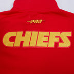NFL KANSAS CITY CHIEFS CITY ARCH HAUT EN MOLLETON À GLISSIÈRE AU QUART POUR HOMME (ROUGE)