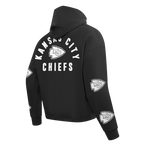 NFL KANSAS CITY CHIEFS CHANDAIL À CAPUCHON À GLISSIÈRE POUR HOMME (NOIR)