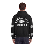 NFL KANSAS CITY CHIEFS CHANDAIL À CAPUCHON À GLISSIÈRE POUR HOMME (NOIR)