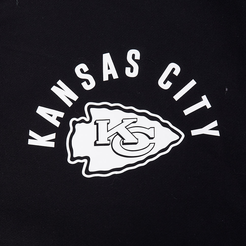 NFL KANSAS CITY CHIEFS CHANDAIL À CAPUCHON À GLISSIÈRE POUR HOMME (NOIR)