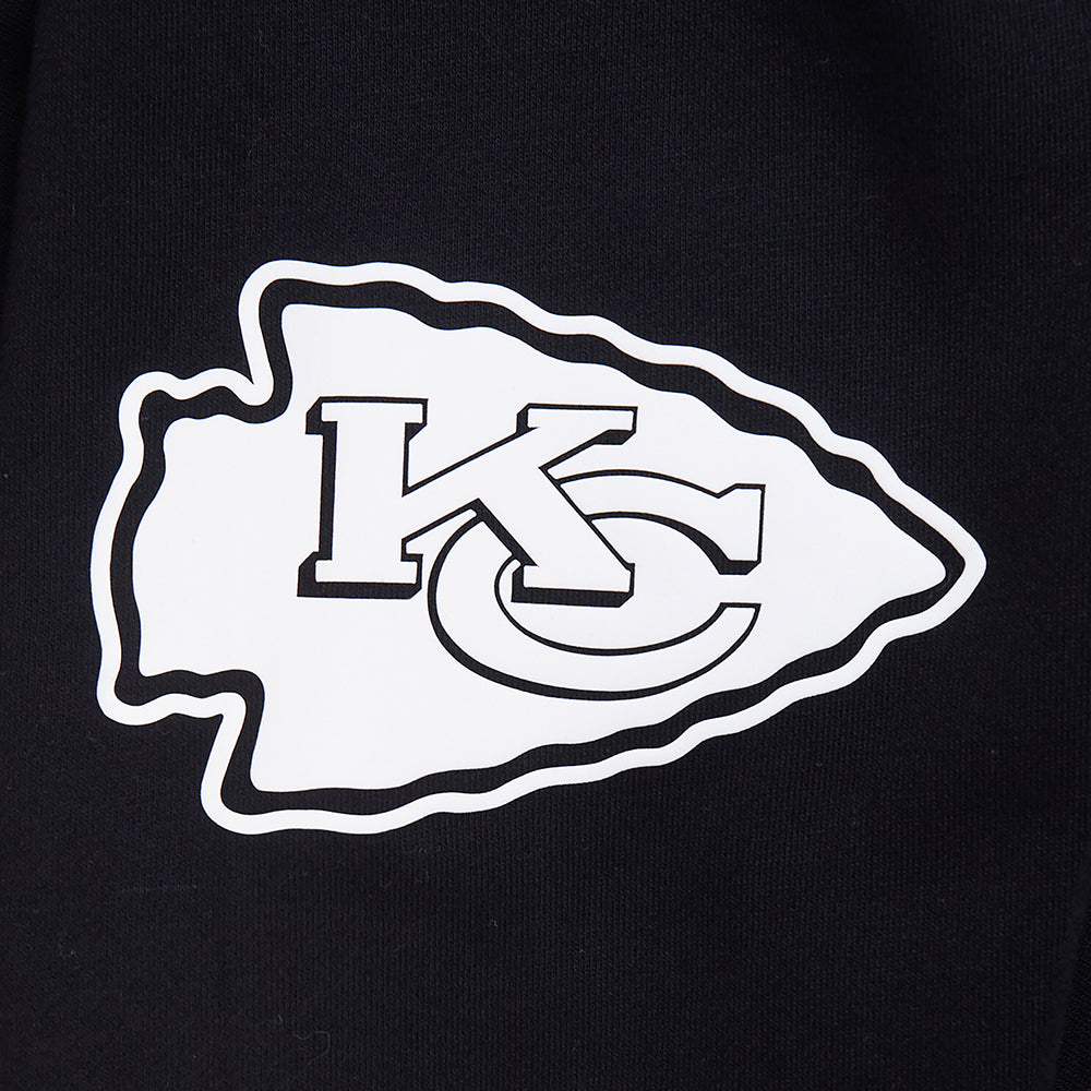 NFL KANSAS CITY CHIEFS CHANDAIL À CAPUCHON À GLISSIÈRE POUR HOMME (NOIR)
