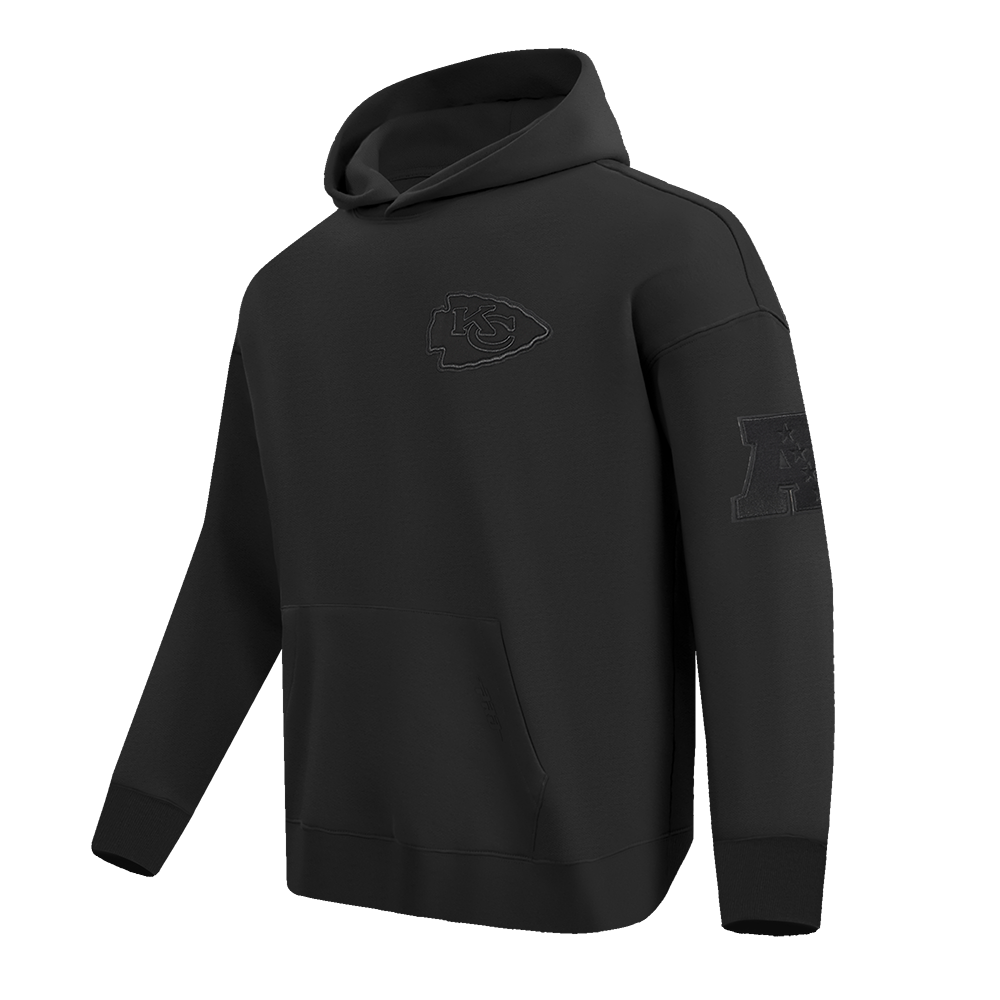 NFL KANSAS CITY CHIEFS NEUTRAL CHANDAIL À CAPUCHON À ÉPAULES TOMBANTES POUR HOMME (NOIR)