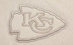NFL KANSAS CITY CHIEFS NEUTRAL CHANDAIL À CAPUCHON EN MOLLETON À ÉPAULES TOMBANTES (TAUPE)