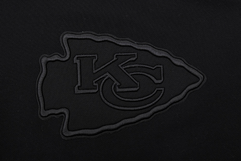 NFL KANSAS CITY CHIEFS NEUTRAL CHANDAIL À COL ROND EN MOLLETON À ÉPAULES TOMBANTES (NOIR)