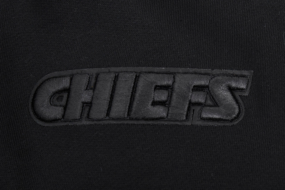 NFL KANSAS CITY CHIEFS NEUTRAL CHANDAIL À COL ROND EN MOLLETON À ÉPAULES TOMBANTES (NOIR)