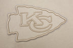 NFL KANSAS CITY CHIEFS NEUTRAL CHANDAIL À COL ROND EN MOLLETON À ÉPAULES TOMBANTES (TAUPE)