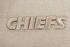 NFL KANSAS CITY CHIEFS NEUTRAL CHANDAIL À COL ROND EN MOLLETON À ÉPAULES TOMBANTES (TAUPE)