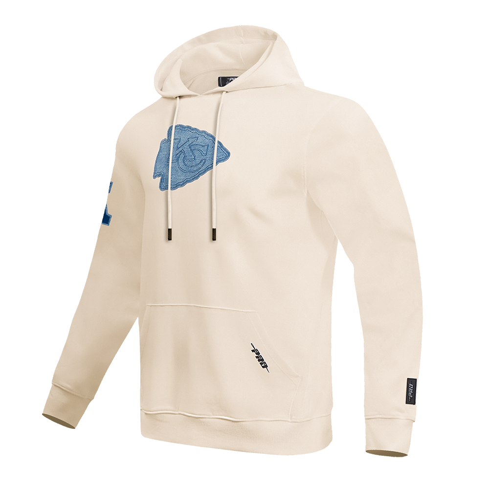 NFL KANSAS CITY CHIEFS VARSITY BLUES MEN'S PULLOVER HOODIE (LINEN)