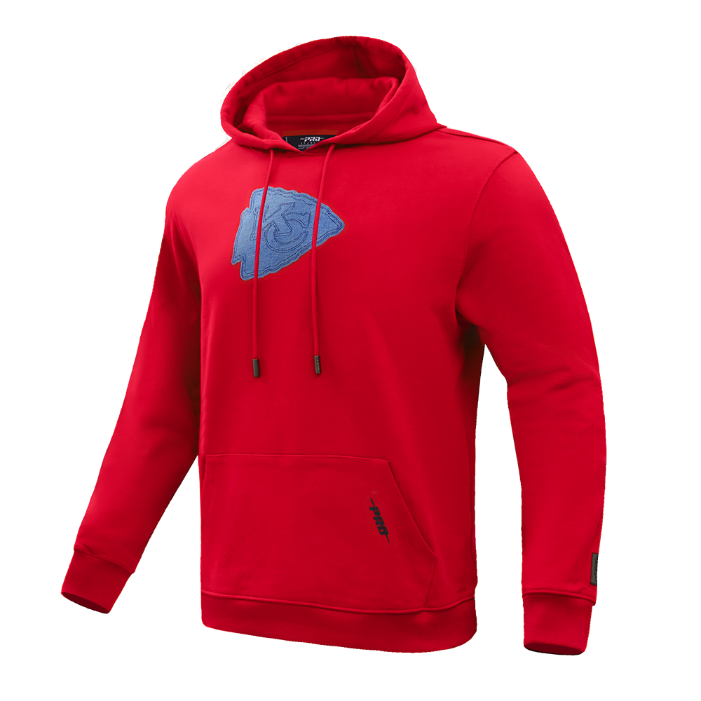 NFL KANSAS CITY CHIEFS VARSITY BLUES MEN'S PULLOVER HOODIE (RED)