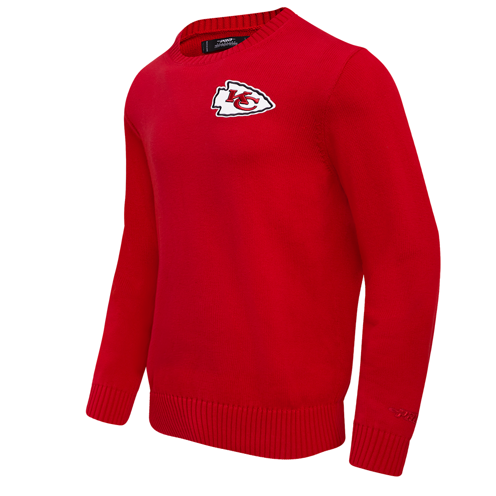 NFL KANSAS CITY CHIEFS KNIT BOX SET CREWNECK SWEATER (RED)