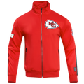 NFL KANSAS CITY CHIEFS CLASSIC VESTE D'ENTRAÎNEMENT EN MAILLE DOUBLE POUR HOMME (ROUGE)