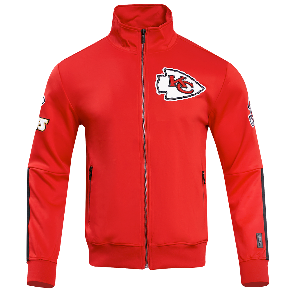 NFL KANSAS CITY CHIEFS CLASSIC VESTE D'ENTRAÎNEMENT EN MAILLE DOUBLE POUR HOMME (ROUGE)