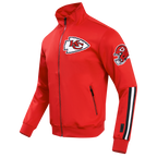 NFL KANSAS CITY CHIEFS CLASSIC VESTE D'ENTRAÎNEMENT EN MAILLE DOUBLE POUR HOMME (ROUGE)