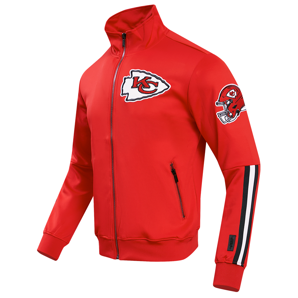 NFL KANSAS CITY CHIEFS CLASSIC VESTE D'ENTRAÎNEMENT EN MAILLE DOUBLE POUR HOMME (ROUGE)