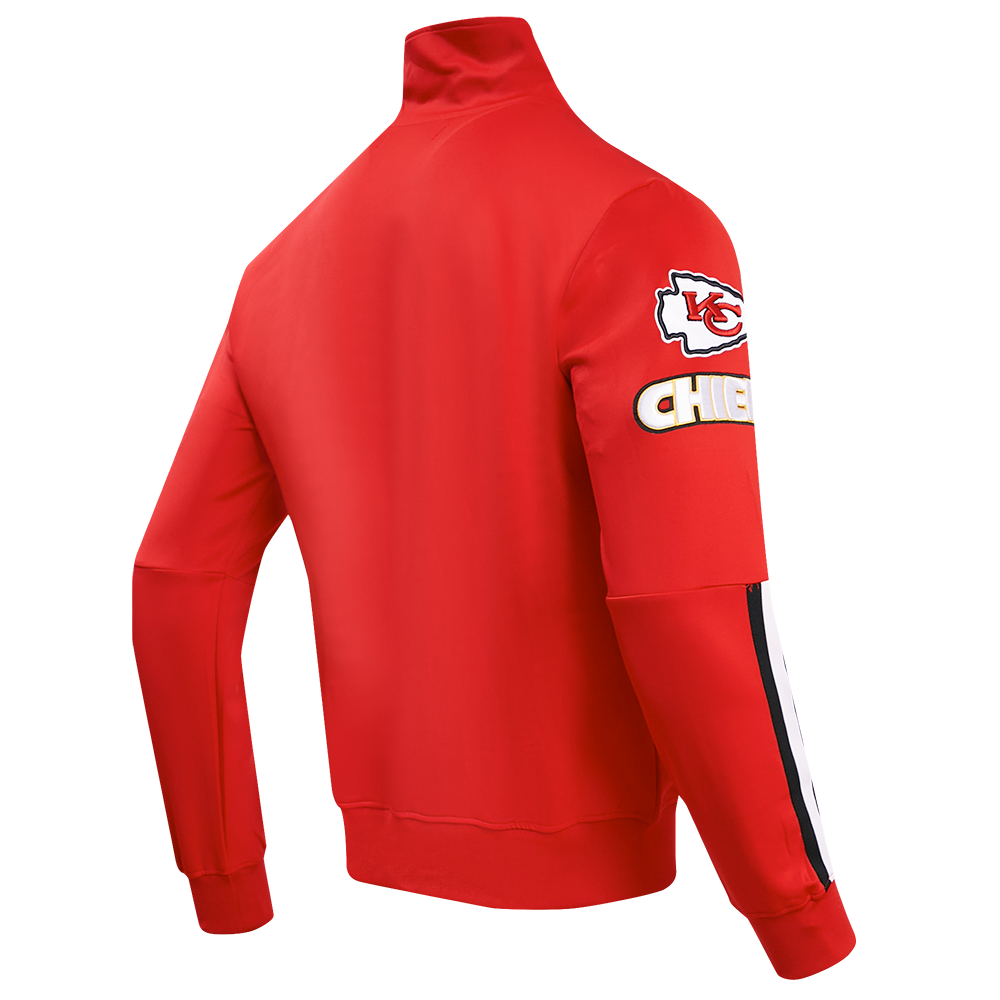NFL KANSAS CITY CHIEFS CLASSIC VESTE D'ENTRAÎNEMENT EN MAILLE DOUBLE POUR HOMME (ROUGE)