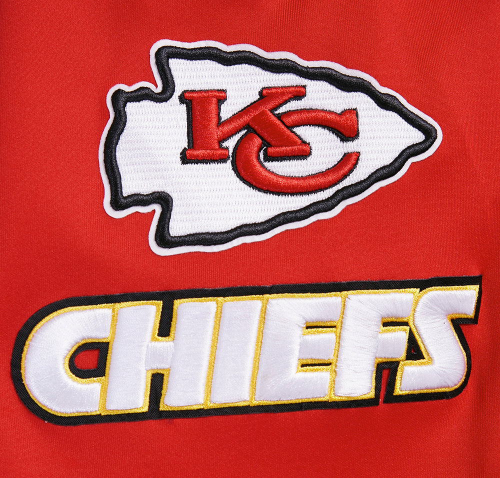 NFL KANSAS CITY CHIEFS CLASSIC VESTE D'ENTRAÎNEMENT EN MAILLE DOUBLE POUR HOMME (ROUGE)