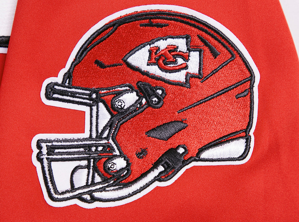 NFL KANSAS CITY CHIEFS CLASSIC VESTE D'ENTRAÎNEMENT EN MAILLE DOUBLE POUR HOMME (ROUGE)