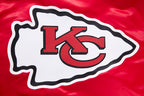 NFL KANSAS CITY CHIEFS BLOUSON EN SATIN À GRAND LOGO POUR HOMME (ROUGE)