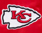 NFL KANSAS CITY CHIEFS BLOUSON EN SATIN À GRAND LOGO POUR HOMME (ROUGE)