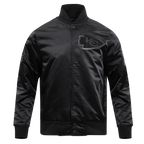 NFL KANSAS CITY CHIEFS CLASSIC 3BK MEN'S SATIN JACKET (TRIPLE BLACK)