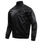 NFL KANSAS CITY CHIEFS CLASSIC 3BK MEN'S SATIN JACKET (TRIPLE BLACK)