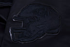 NFL KANSAS CITY CHIEFS CLASSIC 3BK MEN'S SATIN JACKET (TRIPLE BLACK)