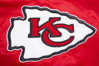 NFL KANSAS CITY CHIEFS RETRO CLASSICS BLOUSON EN SATIN POUR HOMME (ROUGE/NOIR)