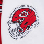 NFL KANSAS CITY CHIEFS DIY PICK STITCH BLOUSON COLLÉGIAL EN LAINE À BORDS CÔTELÉS POUR HOMME (ROUGE/BLANC)
