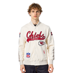 NFL KANSAS CITY CHIEFS PRO GAME DAY RETRO JACKET (EGGSHELL/TAUPE/EGGSHELL)