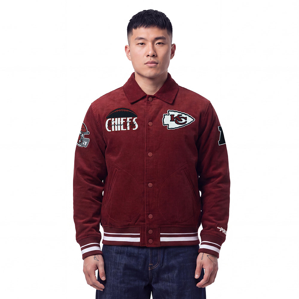 NFL KANSAS CITY CHIEFS ORIGINAL PLAYERS BLOUSON POUR HOMME (ROUGE CARDINAL)