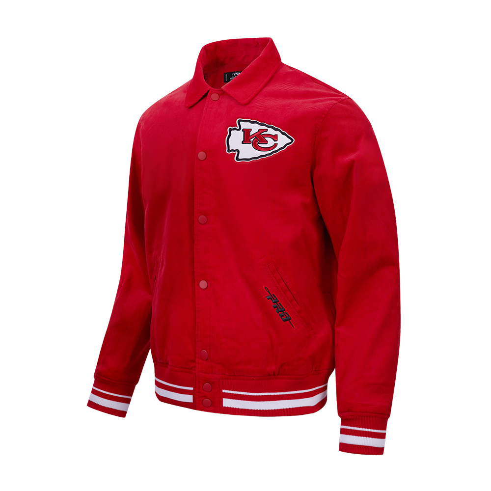 NFL KANSAS CITY CHIEFS CLASSIC CORDUROY MEN'S COAT (RED)
