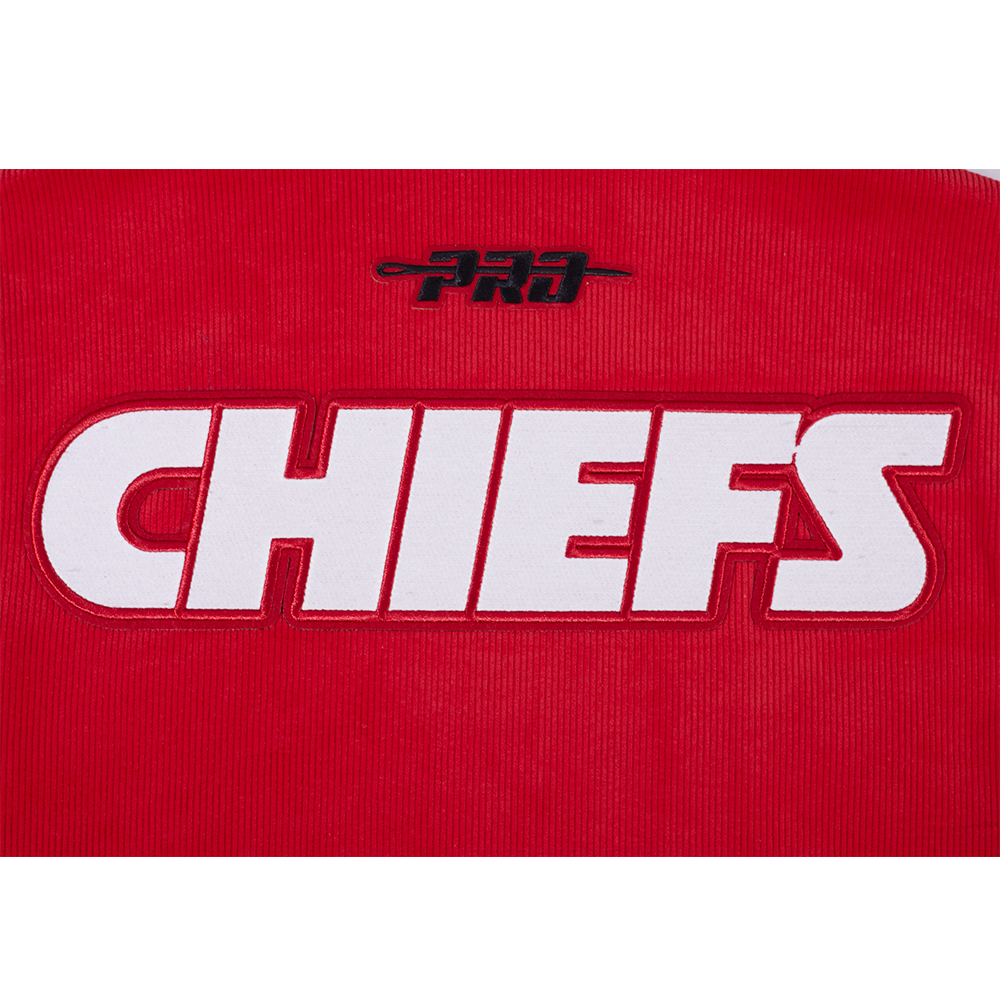 NFL KANSAS CITY CHIEFS CLASSIC CORDUROY MEN'S COAT (RED)
