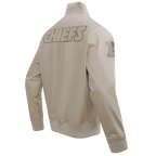 NFL KANSAS CITY CHIEFS NEUTRAL MEN'S  TWILL JACKET (TAUPE)