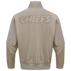 NFL KANSAS CITY CHIEFS NEUTRAL MEN'S  TWILL JACKET (TAUPE)