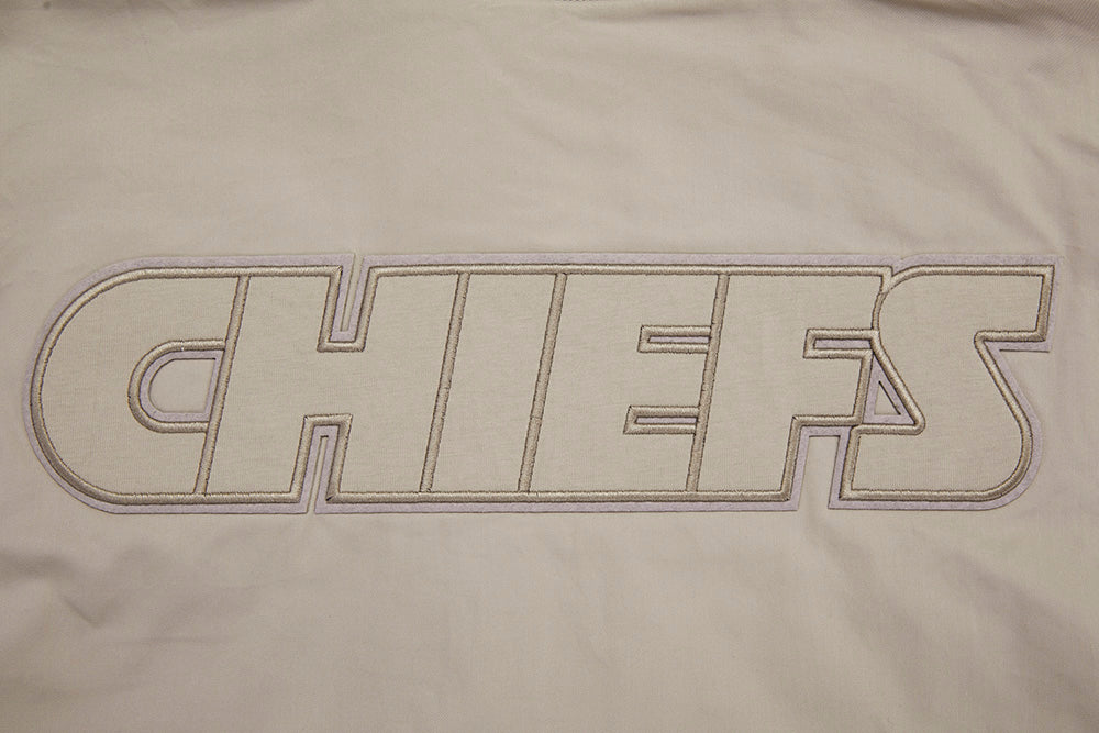 NFL KANSAS CITY CHIEFS NEUTRAL MEN'S  TWILL JACKET (TAUPE)