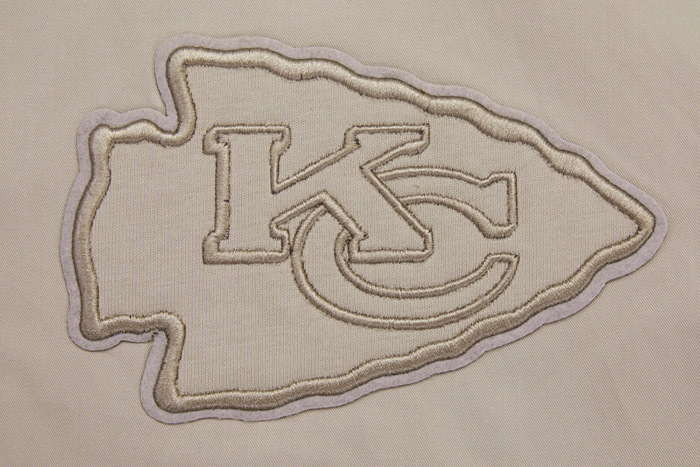 NFL KANSAS CITY CHIEFS NEUTRAL MEN'S  TWILL JACKET (TAUPE)