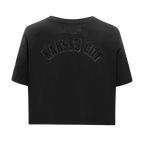 NFL KANSAS CITY CHIEFS TRIPLE BLACK WOMEN'S SINGLE JERSEY BOXY TEE (TRIPLE BLACK)