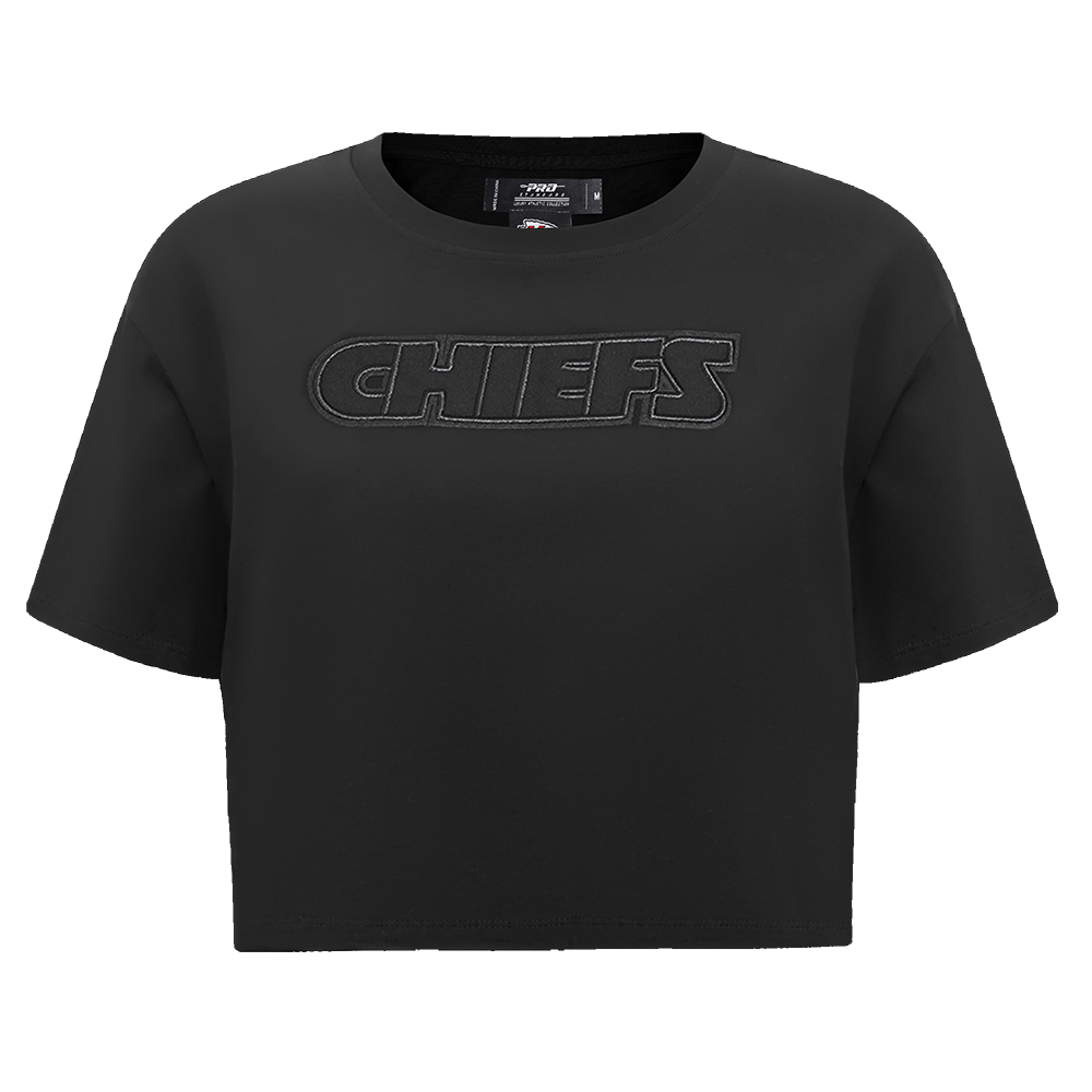 NFL KANSAS CITY CHIEFS NEUTRAL T-SHIRT À COUPE CARRÉE POUR FEMME (NOIR)