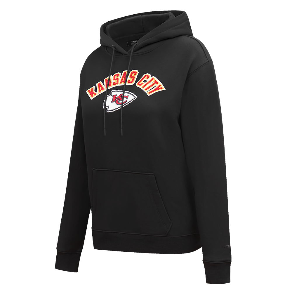 NFL KANSAS CITY CHIEFS CLASSIC WOMEN'S FLC PO HOODIE (BLACK)