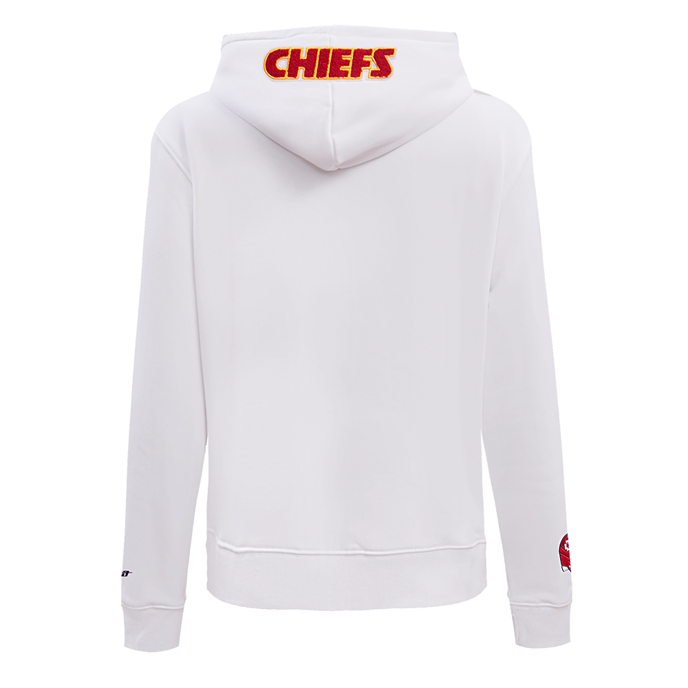 NFL KANSAS CITY CHIEFS CLASSIC WOMEN'S FLC PO HOODIE (WHITE)