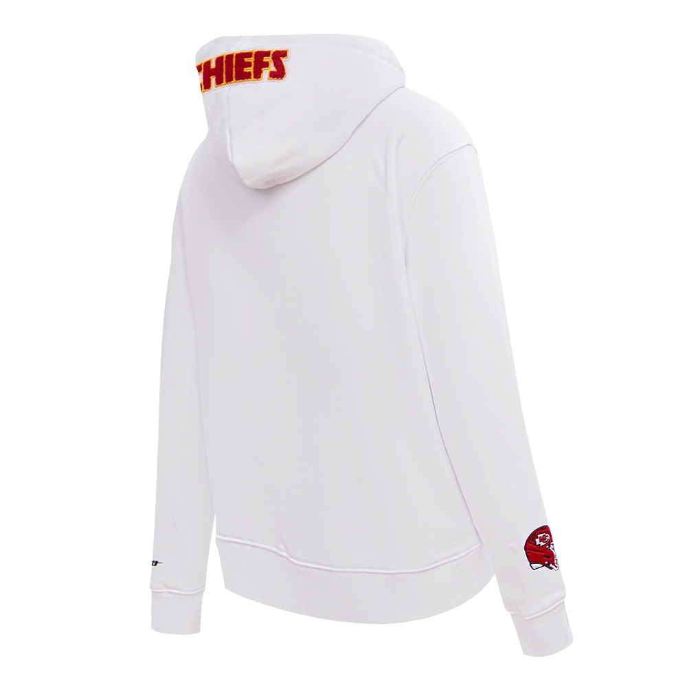 NFL KANSAS CITY CHIEFS CLASSIC WOMEN'S FLC PO HOODIE (WHITE)
