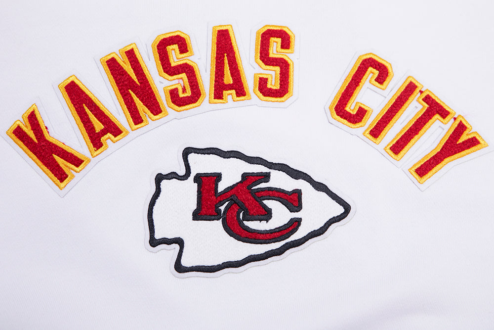 NFL KANSAS CITY CHIEFS CLASSIC WOMEN'S FLC PO HOODIE (WHITE)