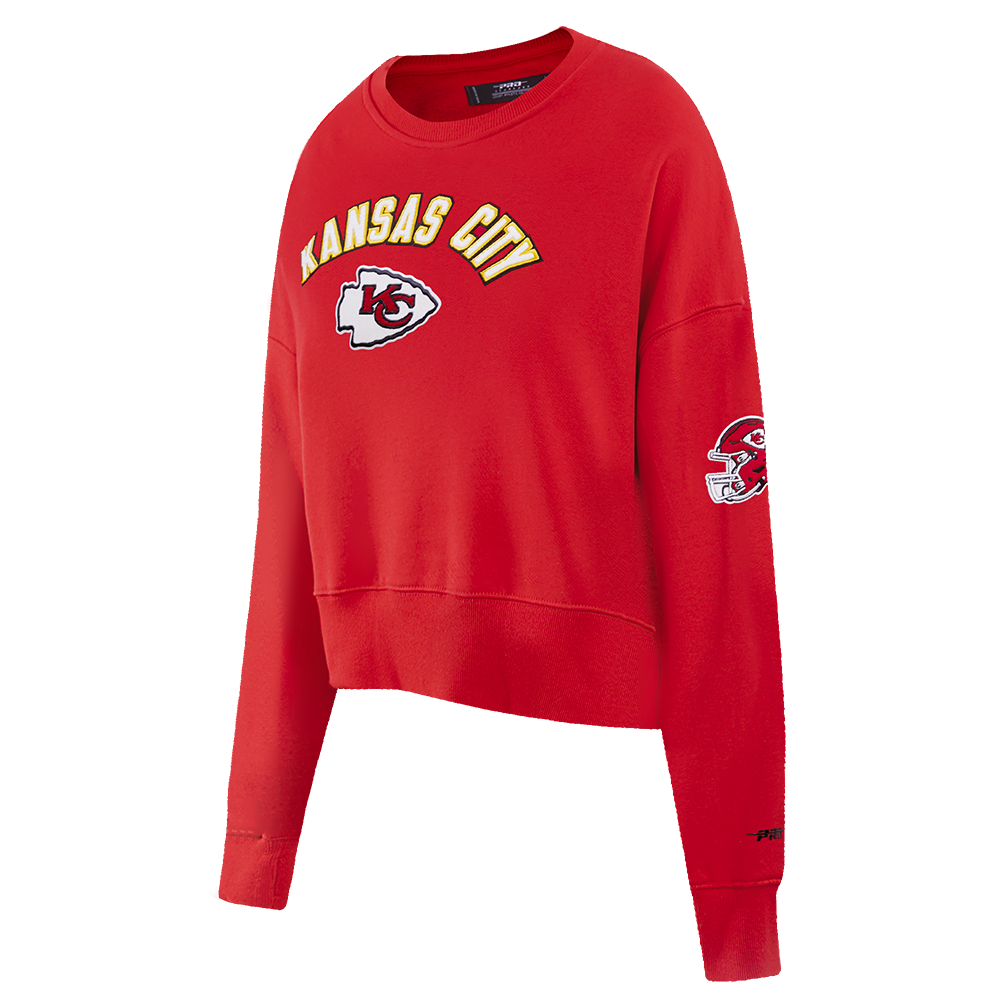 NFL KANSAS CITY CHIEFS CLASSIC WOMEN'S FLEECE CREWNECK (RED)